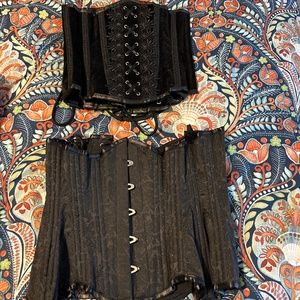 Vintage Goth collection corsets (2)